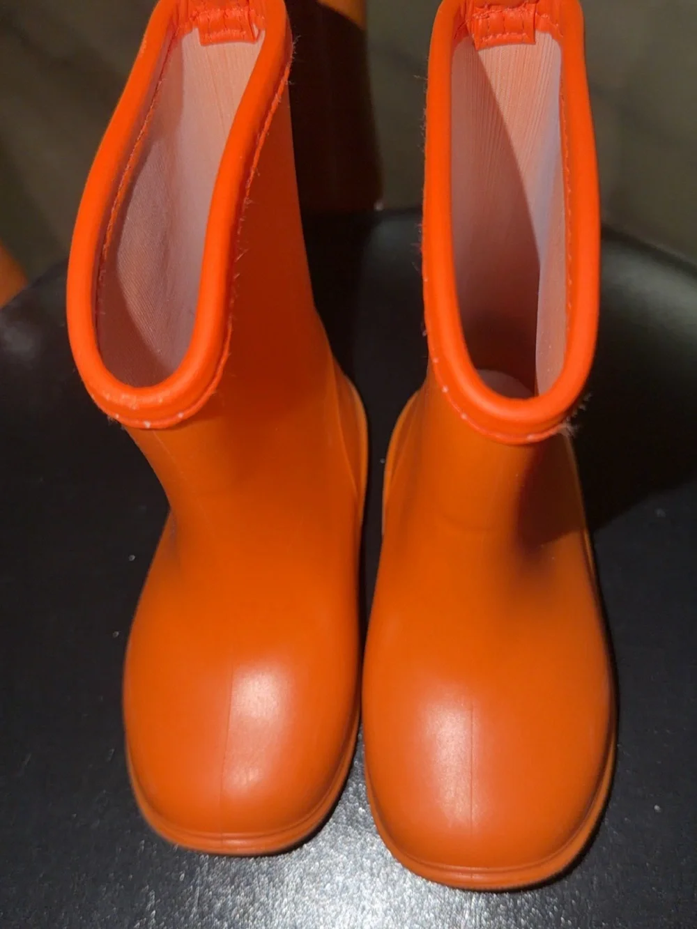 Tree Grandpa Orange Kids Rain & Snow Boots - Easy Pull-On